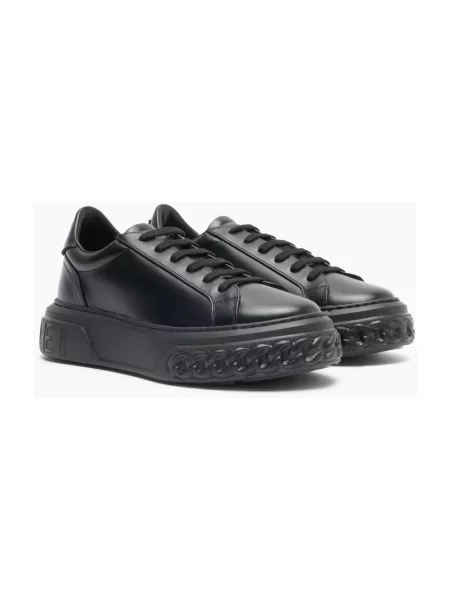 Sneakersy Casadei skórzane czarne