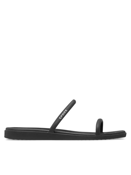 Pantofle Crocs na ramínka černé