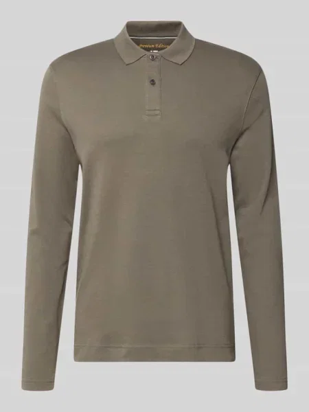 Koszulka polo o kroju regular fit z czystej bawełny Christian Berg Men zielona