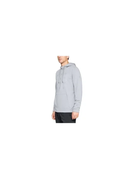 Hanorac cu glugă Under Armour din fleece alb