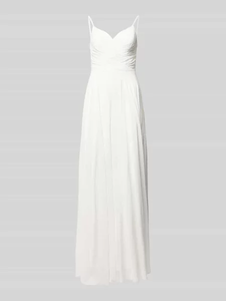 Suknia ślubna w stylu kopertowym Mascara biała