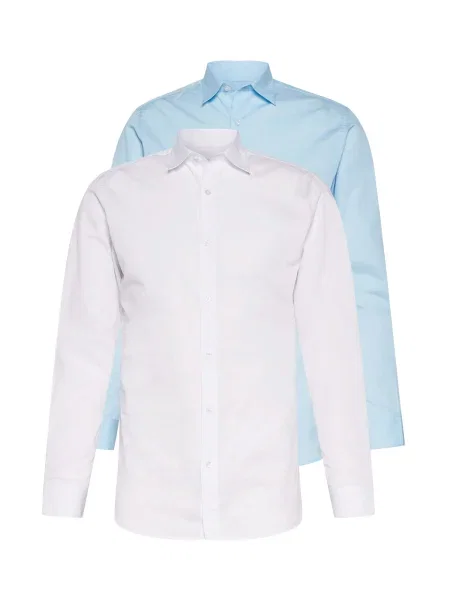 JACK & JONES Cămașă Joe albastru deschis / alb murdar