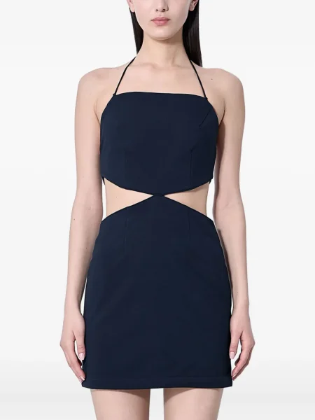 Mała mały sukienka koktajlowa Rokh garniturowa niebieska