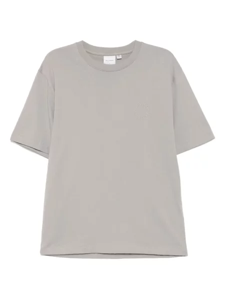 Tricou Daily Paper cu broderie gri