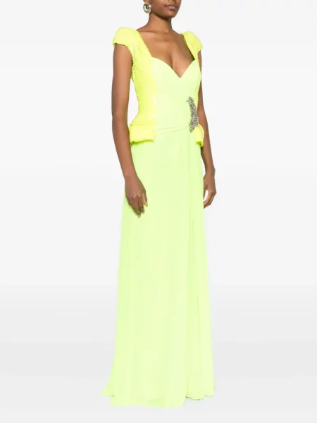 Spódnica Gemy Maalouf z cekinami zielona