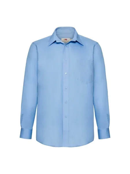 Poplínová košile Fruit Of The Loom modrá