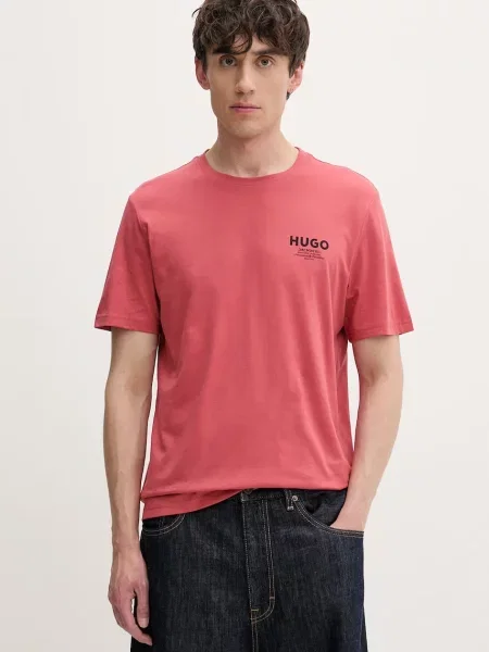 HUGO Blue T-shirt Nesptee czerwona