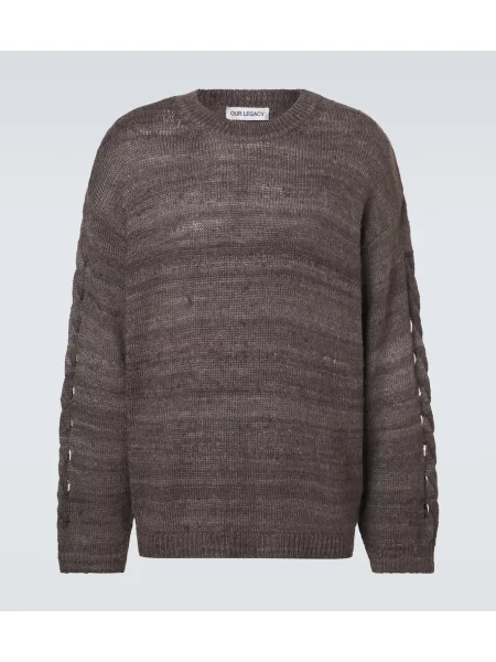 Pulover Our Legacy de mătase maro