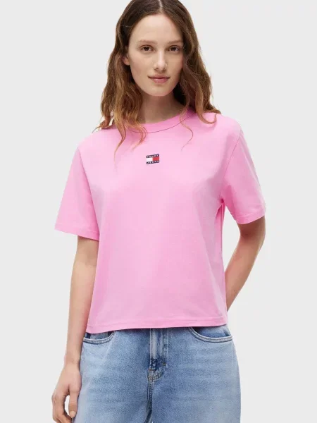 Футболка Tommy Jeans рожева