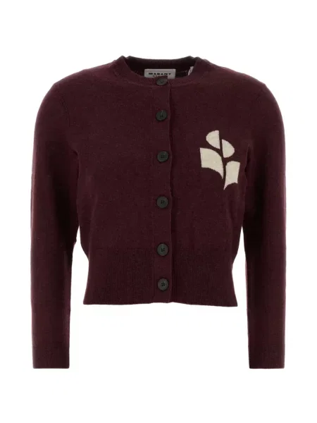 Cardigan Marant Etoile cu autograf roșu