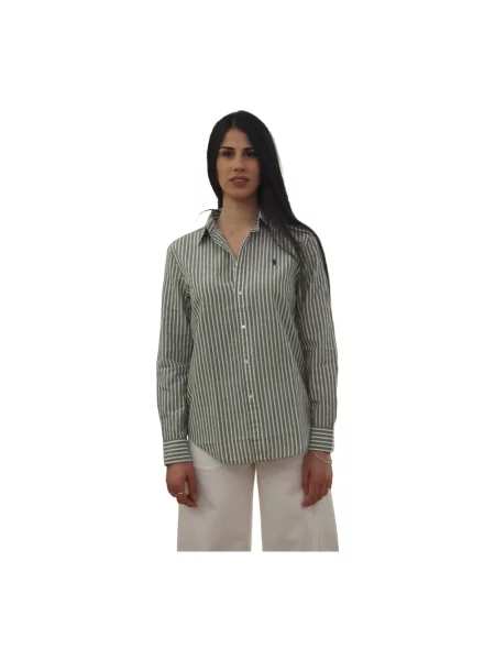 Koszula w paski Ralph Lauren w paski zielony