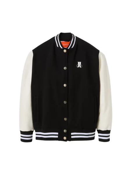 Haftowany kurtka bomber La Doublej czarny