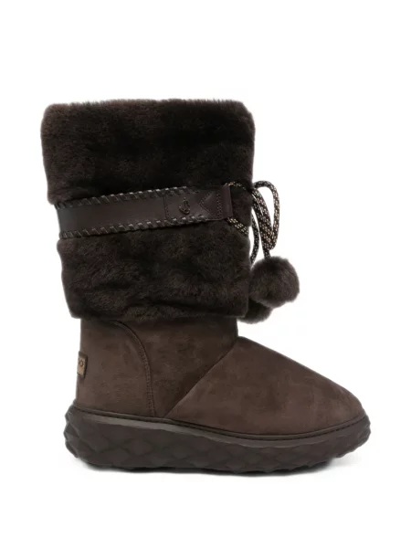 Cizme Jimmy Choo din piele de oaie maro
