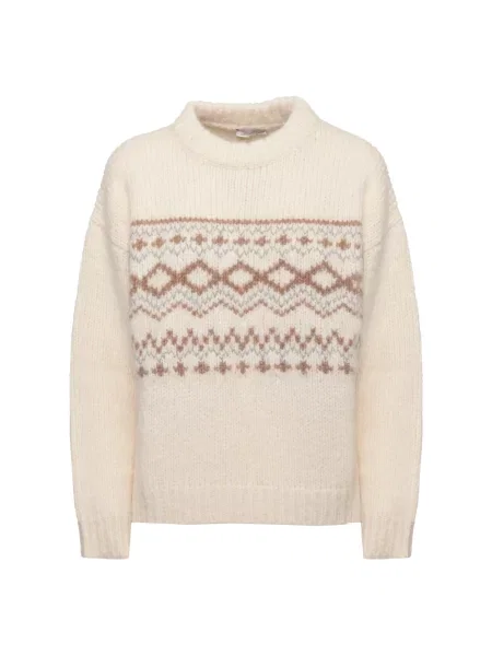 Sweter Peserico z nadrukiem biały