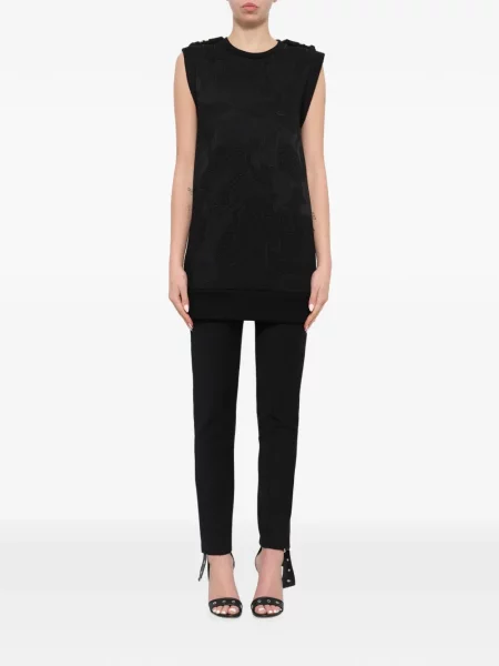 Top Neil Barrett cu model camuflaj negru