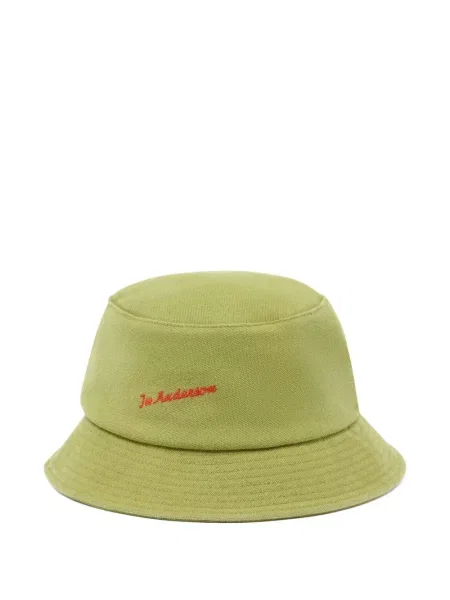 Pălărie Jw Anderson cu broderie verde