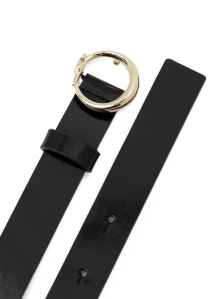 Cu centură curea Trussardi din piele cu cataramă negru