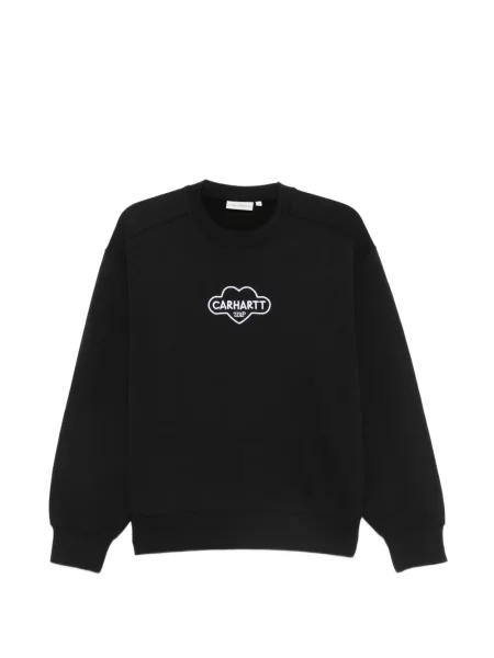 Hanorac Carhartt Wip cu motiv cu inimi negru