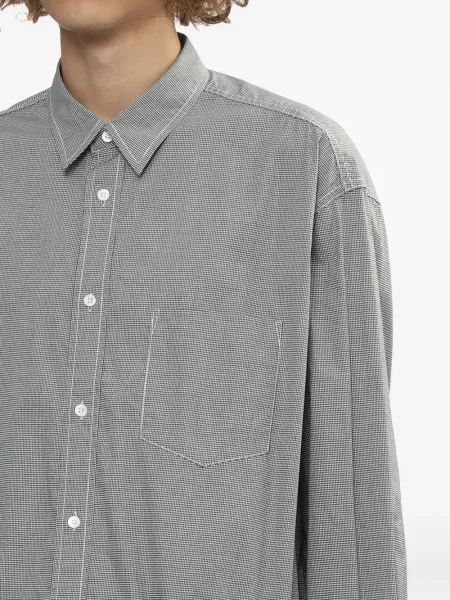 Карирана риза Comme Des Garçons Homme черно