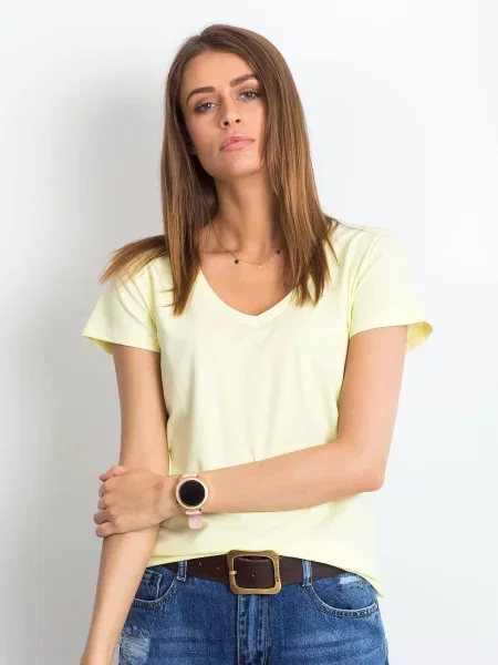 Tricou Fashionhunters galben