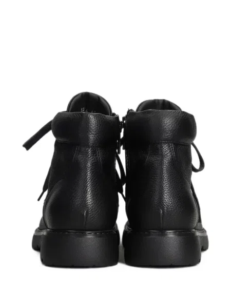 Botine Doucal's cu șireturi din piele negru