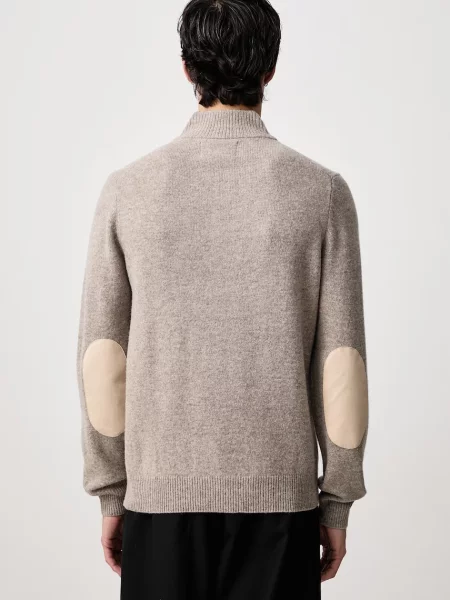 Barbour półgolf wełniany beżowy