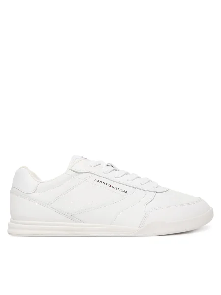 Sneakerși Tommy Hilfiger din piele alb