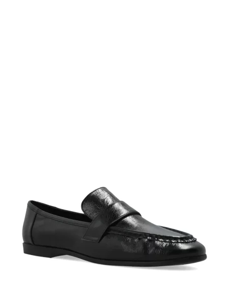 Pantofi loafer Black Suede Studio din piele de căprioară negru