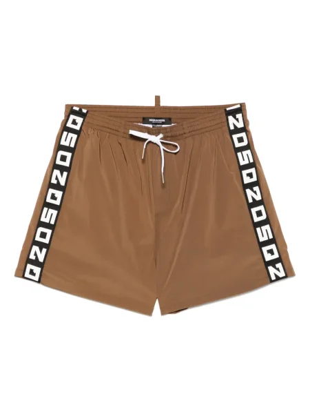 Slip de baie Dsquared2 până la genunchi maro