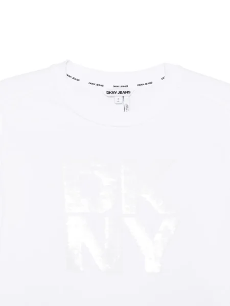 Hanorac Dkny cu paiete alb