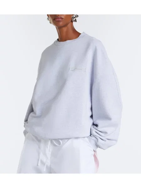 Hanorac Jacquemus din jerseu gri