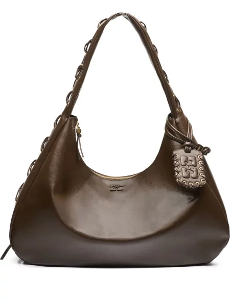 Geanta hobo Ganni verde