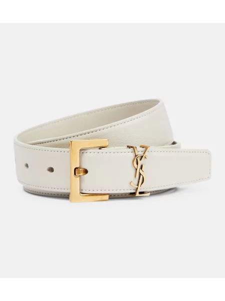 Curea Saint Laurent din piele bej