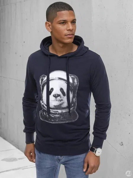 Bluza Dstreet ciemnoniebieska