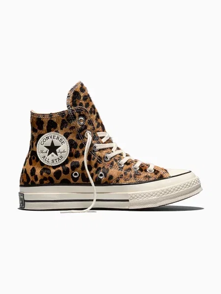 Converse Chuck 70 HI teniși înalți pentru femei din piele bej