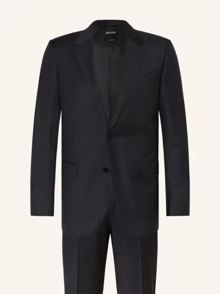 Zegna Garnitur Extra Slim Fit grau szary