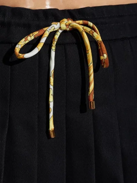 Fusta plisata Versace plisată negru