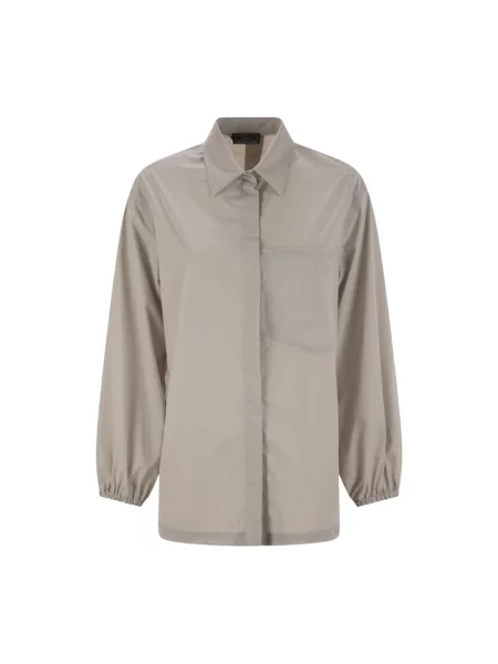 Koszula Herno ze stretchu szara