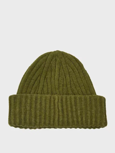 Шерстяная шапка Tommy Hilfiger зеленая