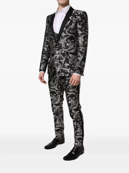 Garnitur Dolce And Gabbana żakardowy czarny