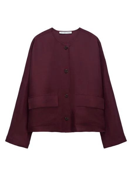 Adolfo Dominguez Bluză burgundy roșu