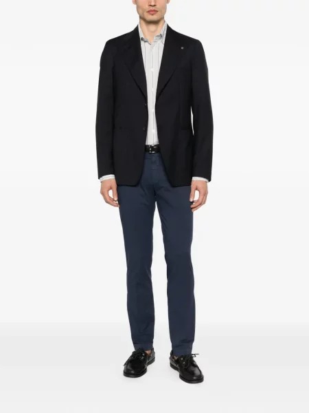 Вълнено яке Tagliatore с ревер черно