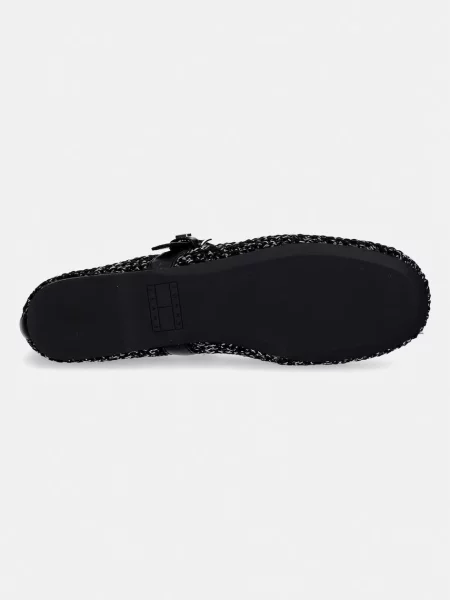Tommy Jeans балеринки TJW KNITTED BALLERINA черно
