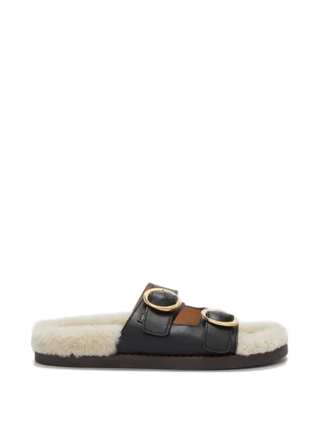 Kožne remenčić sandale Odissì sa kopčom crna