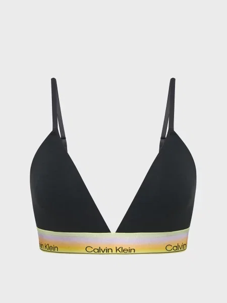 Бюстгальтер с треугольными чашками Calvin Klein черный