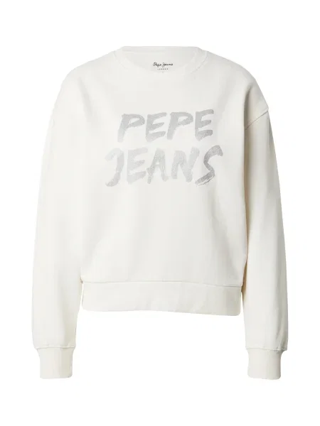 Geacă de blugi Pepe Jeans alb