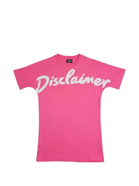 Sukienka mini dziecięca Disclaimer różowa