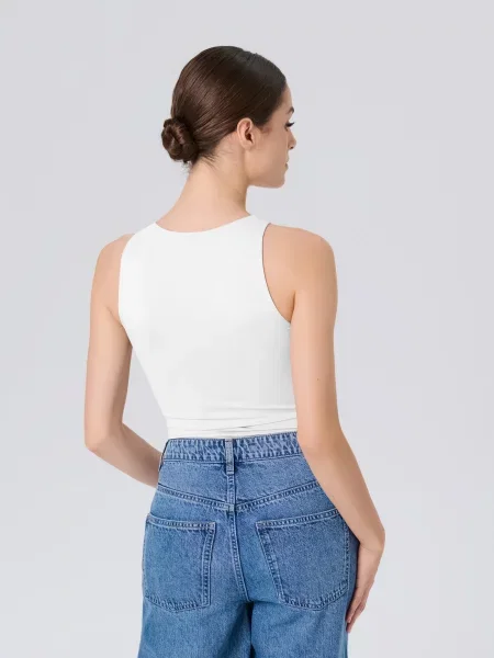 Комбінезон типу боді дівчачий білий