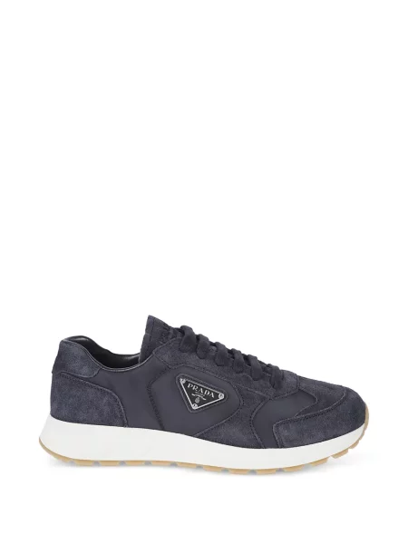 Sneakerși Prada cu șireturi din dantelă albastru