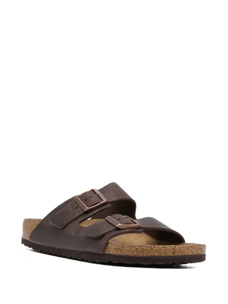 Iš natūralios odos sandalai Birkenstock ruda